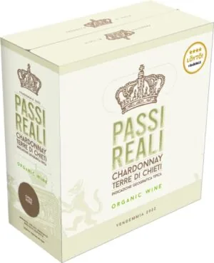 Passi Reali Organic Chardonnay hanapakkaus